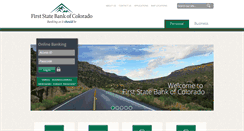 Desktop Screenshot of firststatebank-co.com