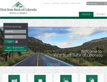 Tablet Screenshot of firststatebank-co.com